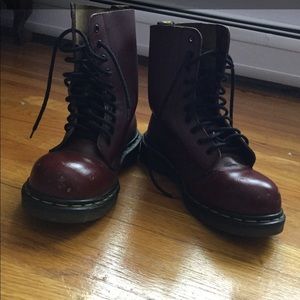 Burgundy Dr. Martens